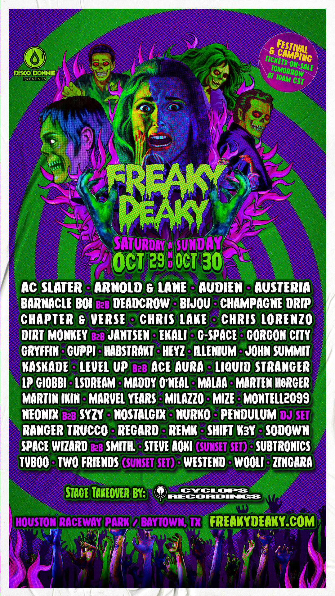 Freaky Deaky 2022 Mengumumkan Kembali ke TX Bersama Kaskade, Steve Aoki, Gryffin, ILLENIUM & Lainnya