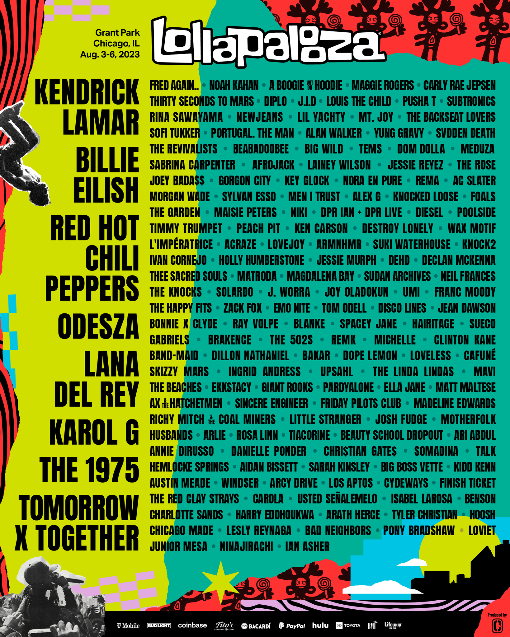 Lineup Lollapalooza 2023 Mengesankan Dengan Kembalinya ke Grant Park di Chicago