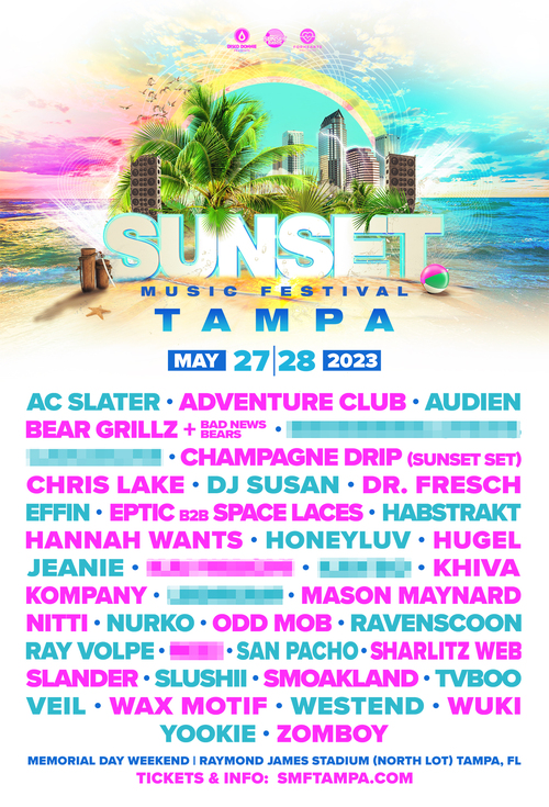 Sunset Music Festival Kembali ke Tampa, Turunkan Lineup MDW 2023